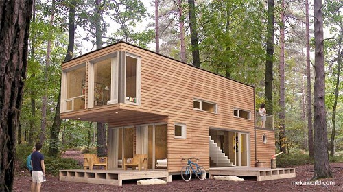 Foto de casas modulares de madera