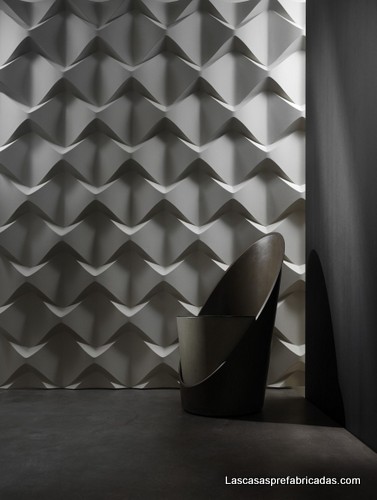 Paneles para paredes con formas 3D