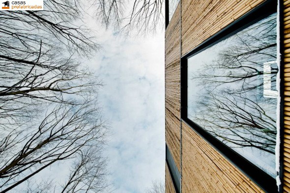 Casa moderna de bambú por arquitectos AST 77 en Rotselar, Bélgica (14)