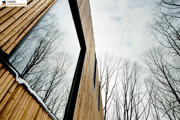 Casa moderna de bambú por arquitectos AST 77 en Rotselar, Bélgica (18)