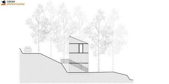 Casa moderna de bambú por arquitectos AST 77 en Rotselar, Bélgica (6)