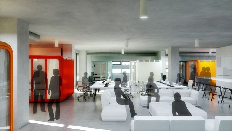 Pequeña casa prefabricada doble y moderna que actúa como un cuarto de